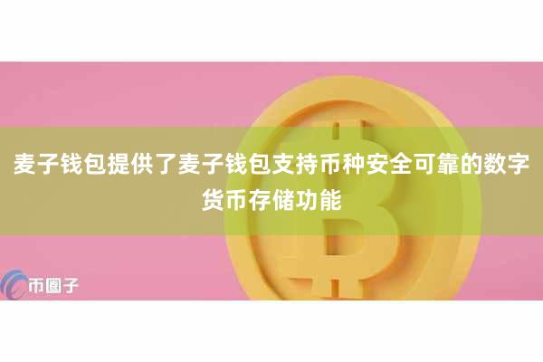 麦子钱包提供了麦子钱包支持币种安全可靠的数字货币存储功能