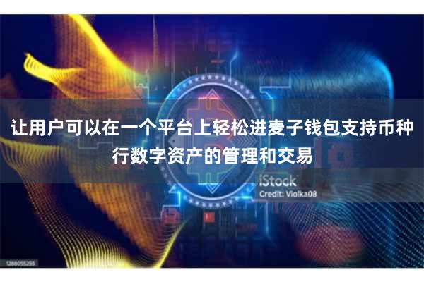 让用户可以在一个平台上轻松进麦子钱包支持币种行数字资产的管理和交易