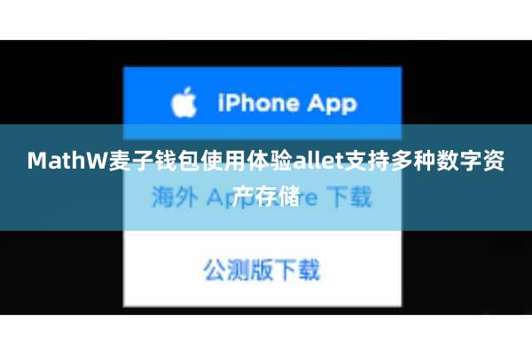 MathW麦子钱包使用体验allet支持多种数字资产存储